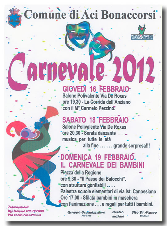 manifestazione carnevale 2012